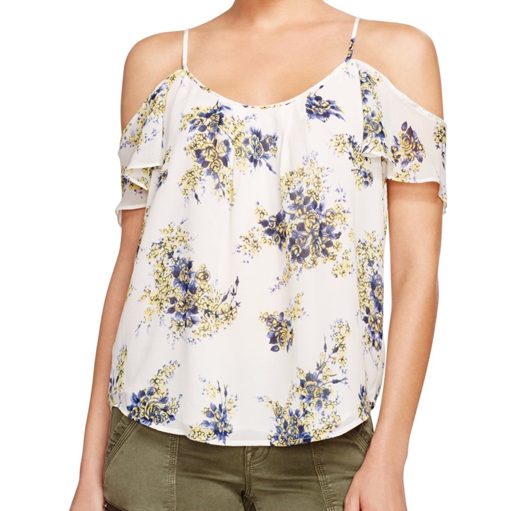 SOLD Joie Adorlee Cold Shoulder Blouse